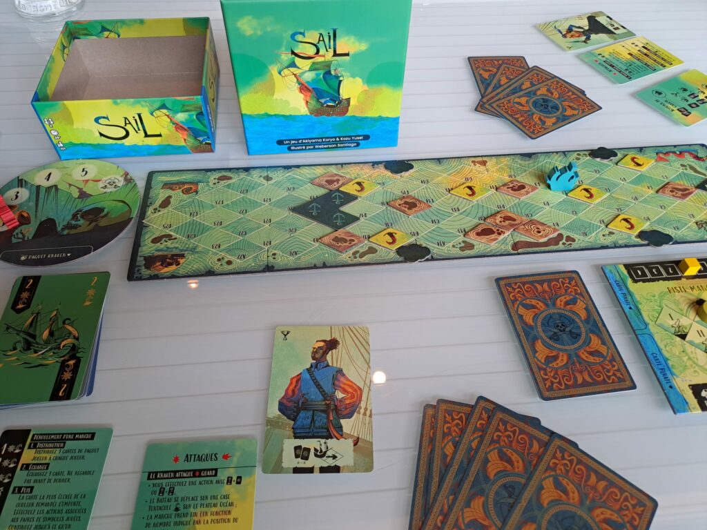 Vue générale du jeu Sail
