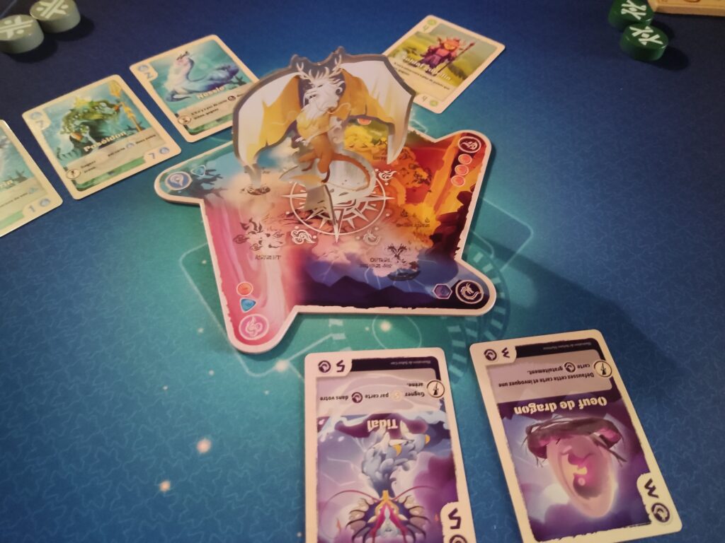 Exemple de mise en place d'un tour avec le plateau central... pas très pratique d'utilisation !