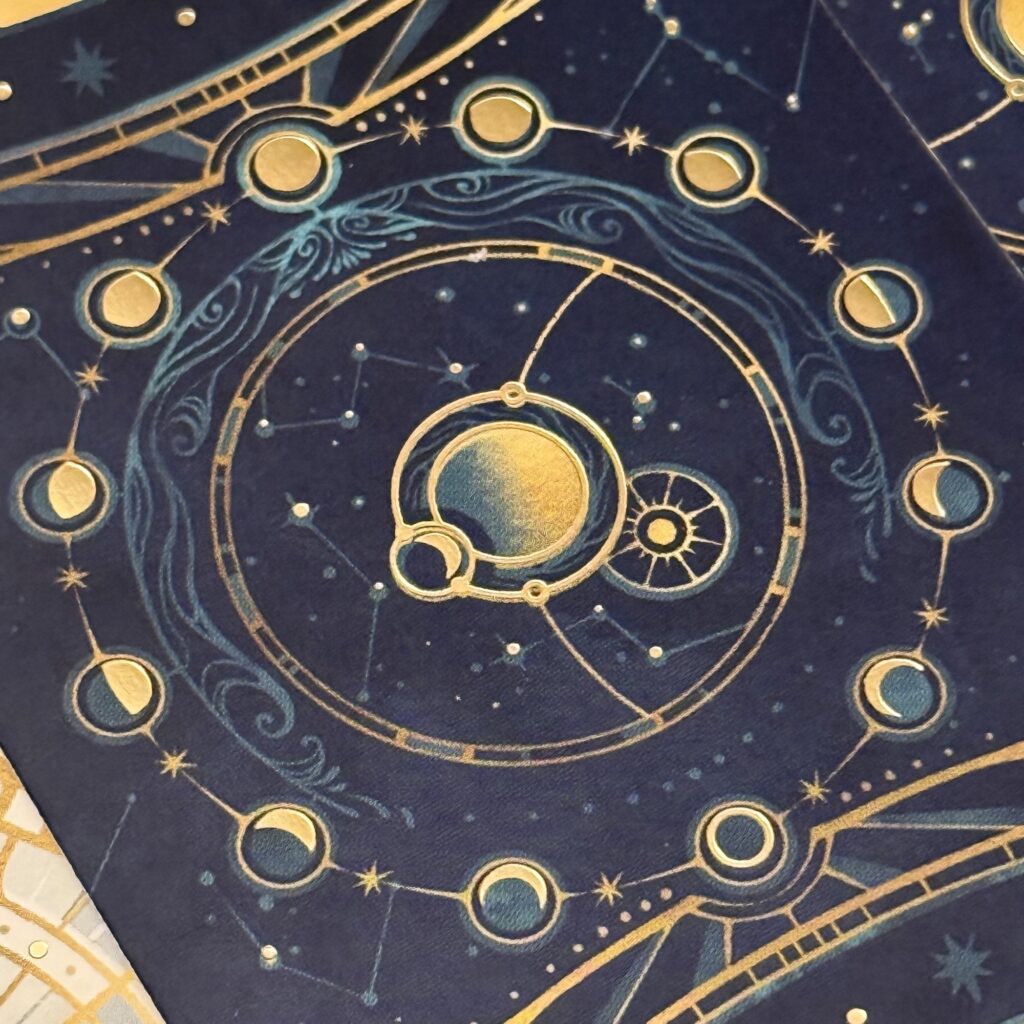 Le dos des cartes nuit
