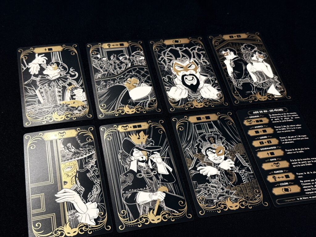 Les cartes Péchés Capitaux de Canirval of Sins