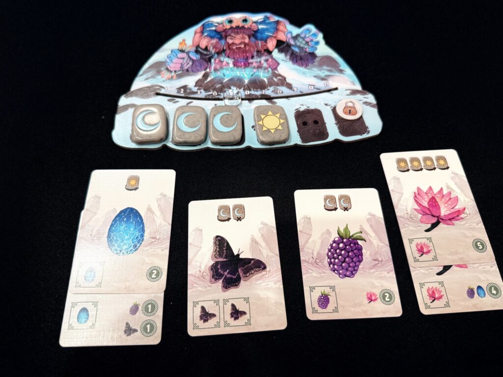 Un plateau joueur en cours de partie