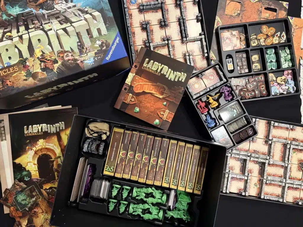 Boîtes de la campagne et matériel de Labyrinth Chronicles
